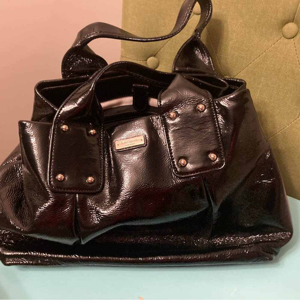 Kate spade black patent handbag